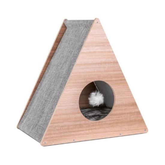 Nursoft Üçgen Kedi Tırmalama Evi NR-0042